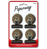 Pack of 4 magnetic spring clips