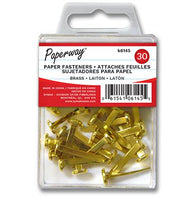 Brass leaf clips pk30