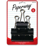 Pack of 5 large folding paper clips 1 5/8 in.