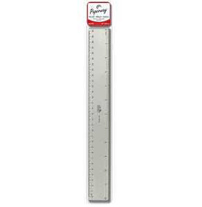 Ruler 12"/30cm. plastic