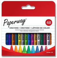 Boîte de 48 crayons cire de couleurs assorties