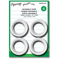 Pack of 4 rolls of invisible tape