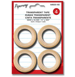 Pack of 4 rolls of transparent adhesive tape