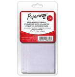 24 white self-adhesive labels 2 x 4 in.