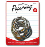 Pack of 8 satchel rings 1 1/2 in.