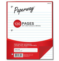 120p writing/notebook. 8.5 x 10.5in.