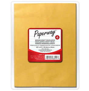 Paquet de 4 enveloppes 10" X 13"