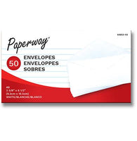 Package of 50 envelopes of 9.2 x 16.5 cm. (#8)