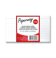 Package of 100 3 x 5 in. lined note cards/cards.