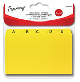 Pack of alphabetical separator cards (AZ)