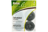 Kodiak: tampons à récurer galvanisés pk4