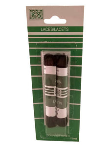 2 paires de lacets ronds noirs - Dollar Royal