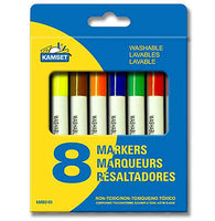 Set of 8 jumbo markers/pencils, washable