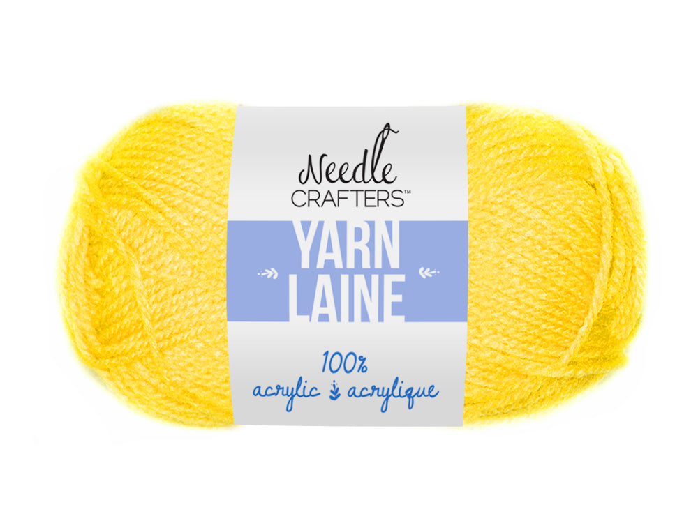 Needle Crafters laine acrylique (jaune soleil)