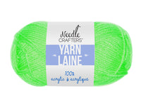 Needle Crafters acrylic yarn (neon green)