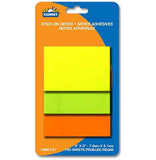 Sticky notes, assorted bright colors of 2 x 3 in.