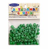 Plastic beads (9mm.) opaque green