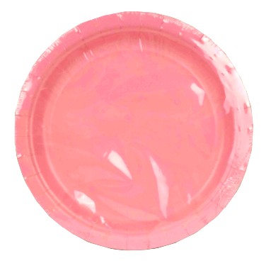 Assiettes en cartons pk8 - rose pastel (tailles asst.)