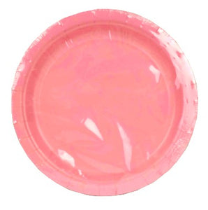 Assiettes en cartons pk8 - rose pastel (tailles asst.)