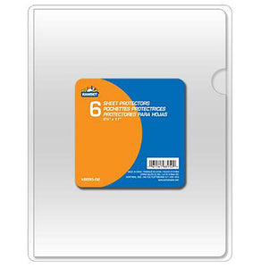 6 x pochette protectrice 8,5 x 11 po. - Dollar Royal