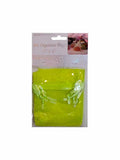 Decorative organza bag, 4 x 3 in. bright yellow (fluo)
