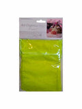 Decorative organza bag, bright yellow (neon), 5 x 6.5 in.