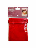 Decorative organza bag, red, 5 x 6.5 in.