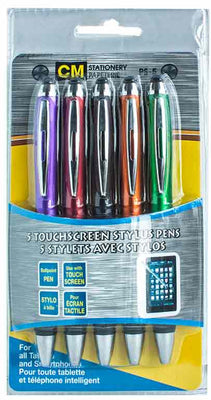 Stylets/Stylos pour écran tactile pqt de 5 - Dollar Royal