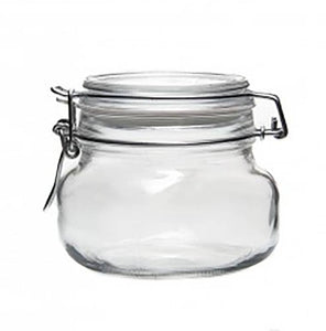 Glass jar/container with lid, 500 ml.