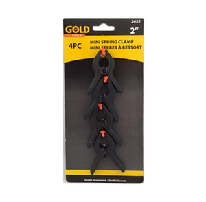 Pinces/serres à ressort, 2 po.