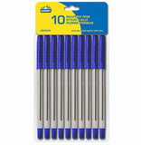 Pack of 10 blue ink pens