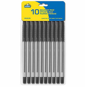 Paquet de 10 stylos à bille à encre noire