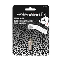 Petit tube d'identification pour animaux domestiques