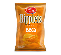 Yum Yum Ripplets BBQ Chips 150g