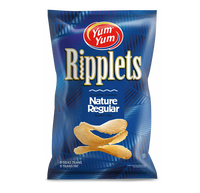 Yum Yum plain ripplets potato chips 150g
